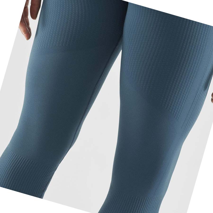 Salomon ESSENTIAL SEAMLESS Nadrág Női Kék | HU 3247XYU